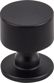 Lily Knob 1 1/8 inch Flat Black
